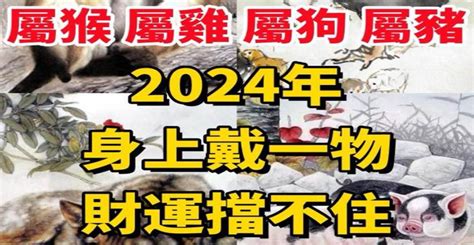 屬豬佩戴飾物|「屬猴、屬雞、屬狗、屬豬人」2024年身上戴一物，。